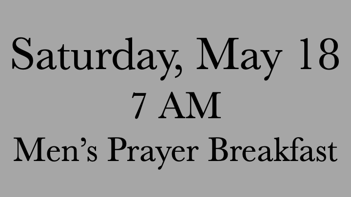 May Mens Prayer Breakfast