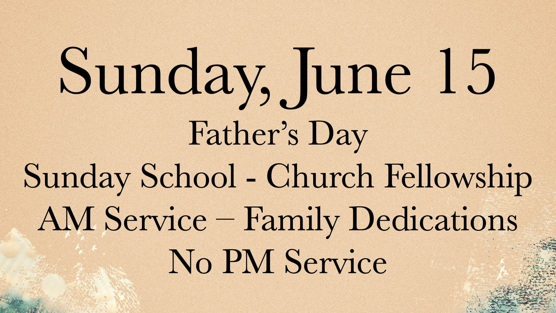 Sunday June 15