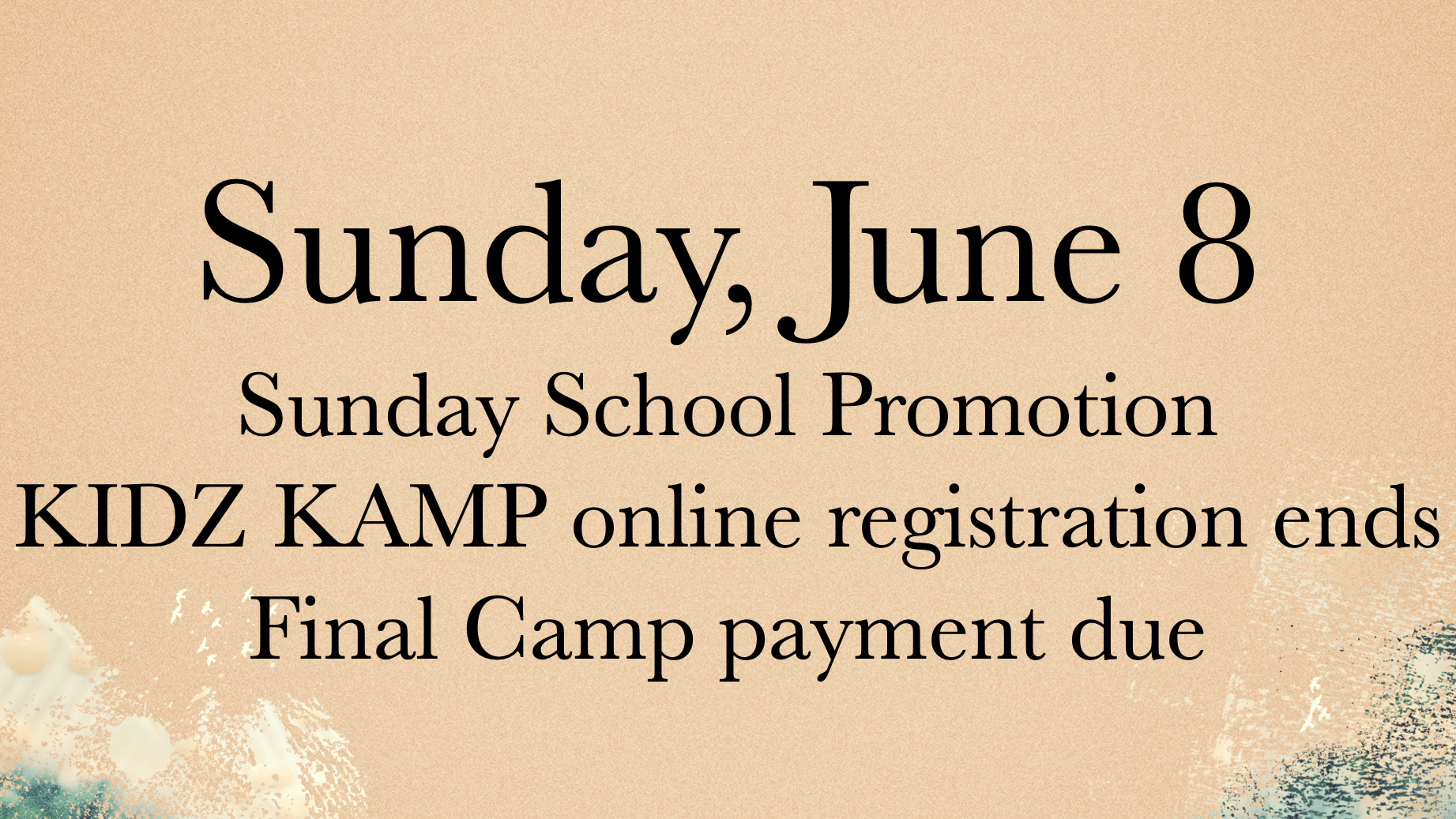 Sunday June 8 1